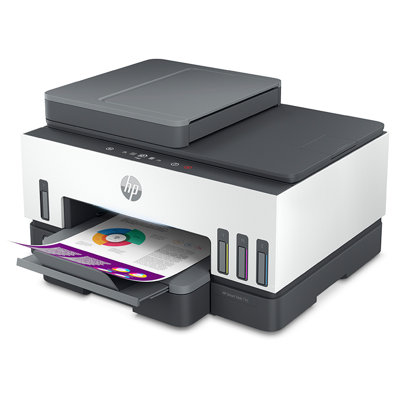 HP 798 Duplex Wireless Print Server Home All-In Color Printer Copier Scanner Office Machine with Built-In Ink Tank, Cost Per Page 10 Cents