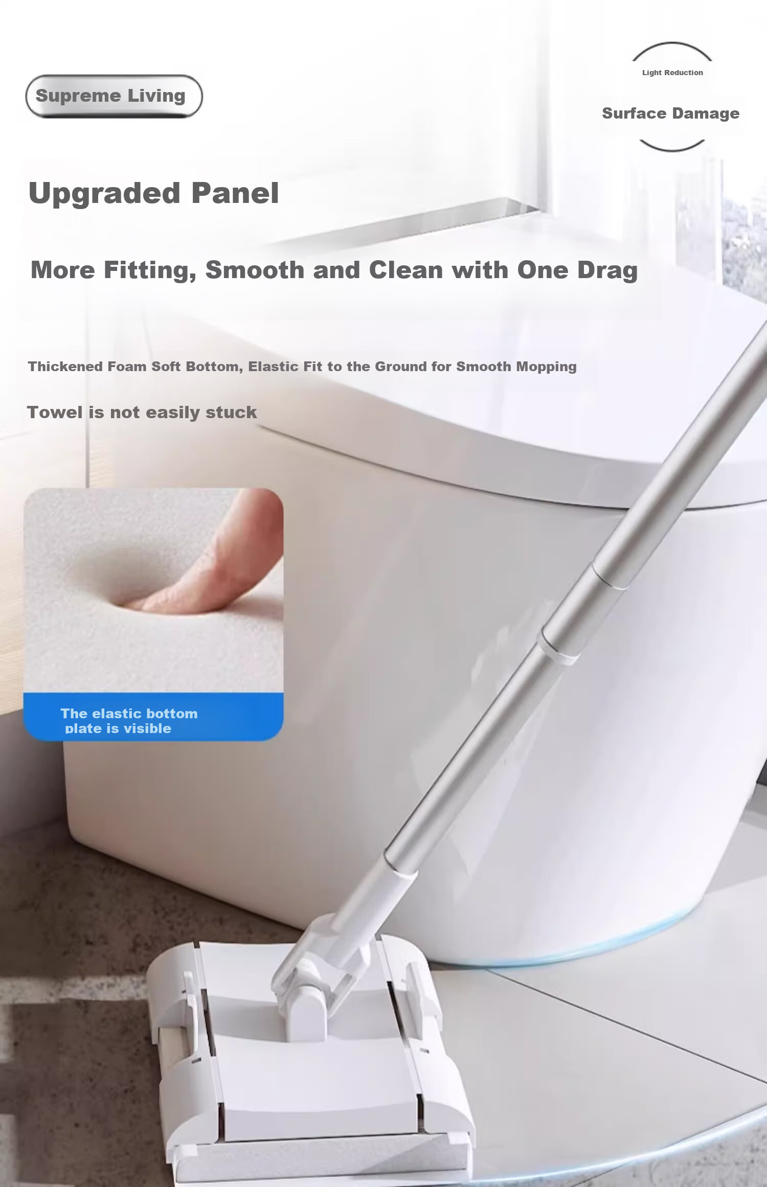 CONDOR Japanese Electrostatic Dust Removal Paper, 3 Packs of 90 Sheets, Lazy Person's Adhesive Dust Mop, Disposable Mop Cloth, Dust Absorption Paper, Dry Wipes 10
