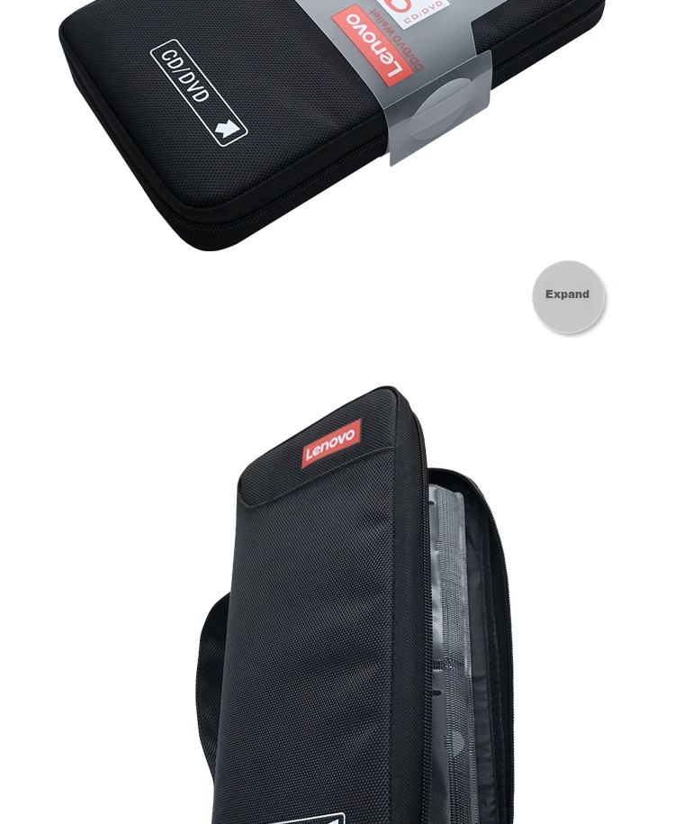 Lenovo Car CD Storage Case, CD/DVD Disc Holder, Oxford Cloth 64 Pieces, Home Storage Organizer 7