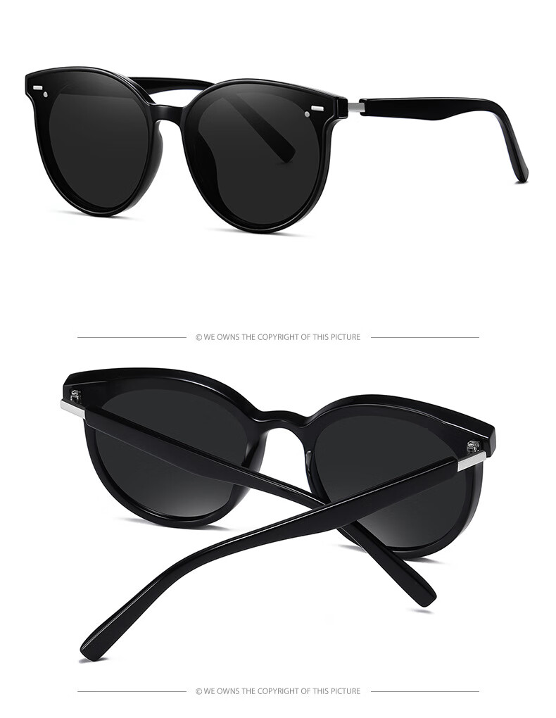 Angelamiao Sunglasses for Men And Women, Fashionable Large Frame Sun Protection UV-Resistant Glasses with Nylon Polarized Lenses, Square Frame 14