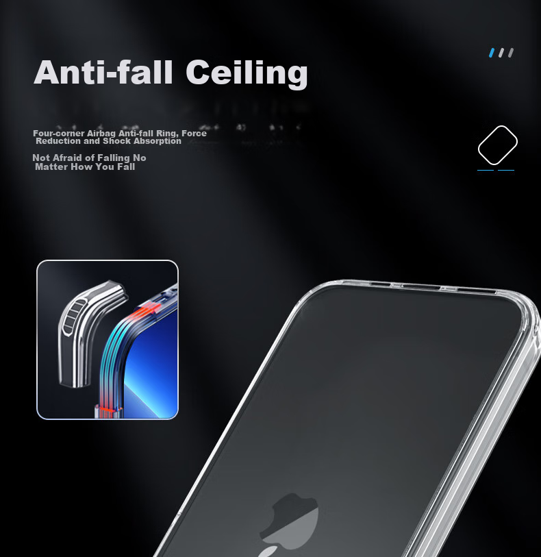 Lanxingxiansheng Ultra-Thin Transparent IPhone 14 Case, Shockproof Protective Cover with Soft Silicone Edges [Transparent] 4