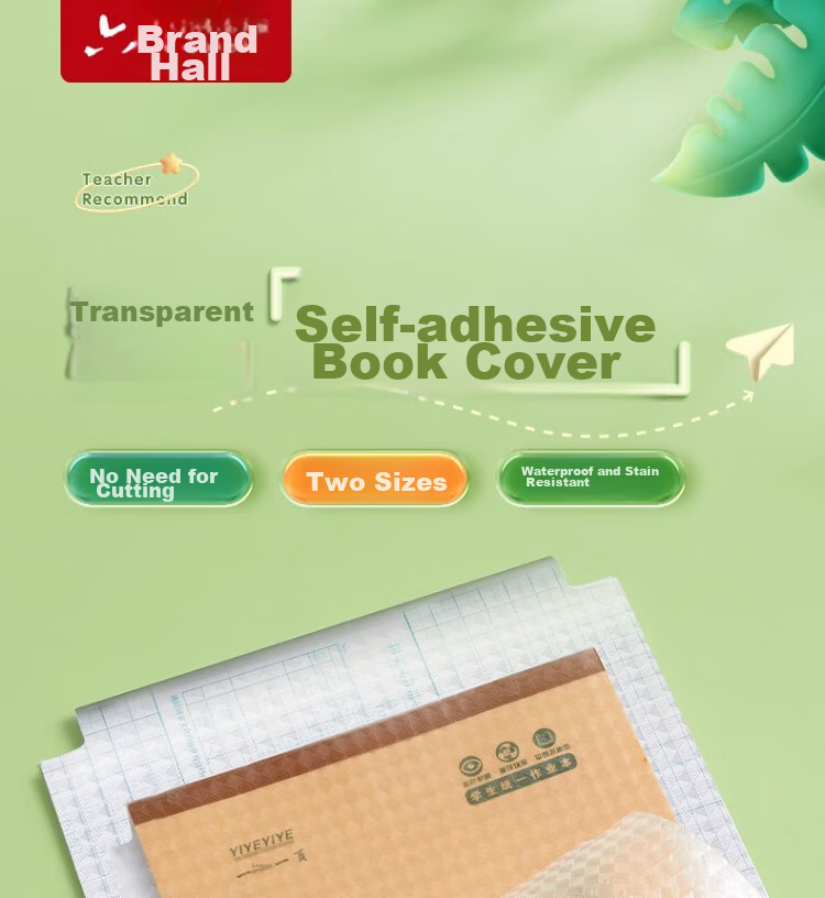 Liupintang Self-Adhesive Notebook Cover, Transparent Frosted A5 Book Cover, 16K Elementary School First And Second Grade Textbook Cover, 32K Grid Arithmetic Book Cover, Basic Training 1