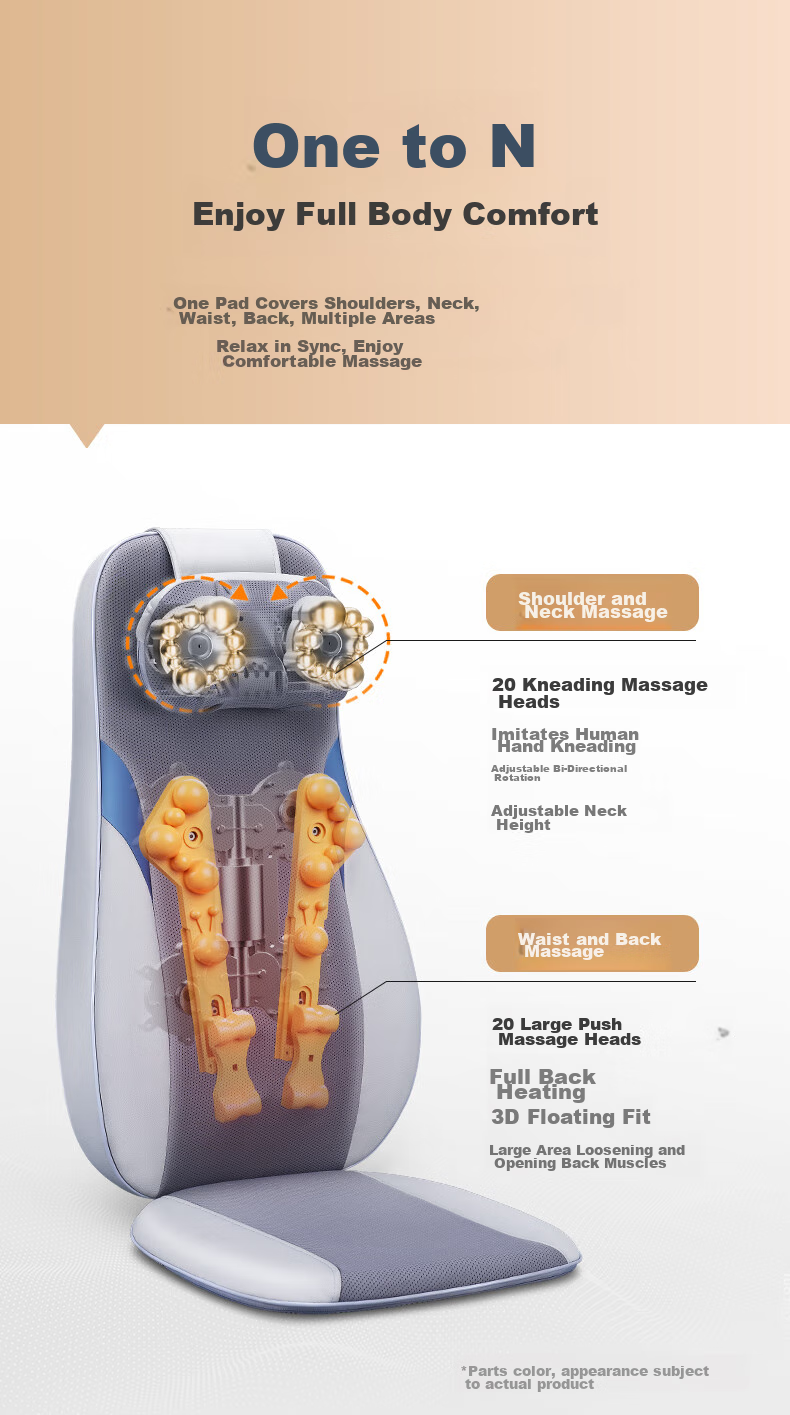 Haier [Mid-Autumn Festival Gift] Massage Cushion, Massager for Shoulder, Neck And Back, Full-Body Recliner Pad, Seat Cushion, Multifunctional Massage Chair Pad, Gift for Elders HQY-D134WPro 5