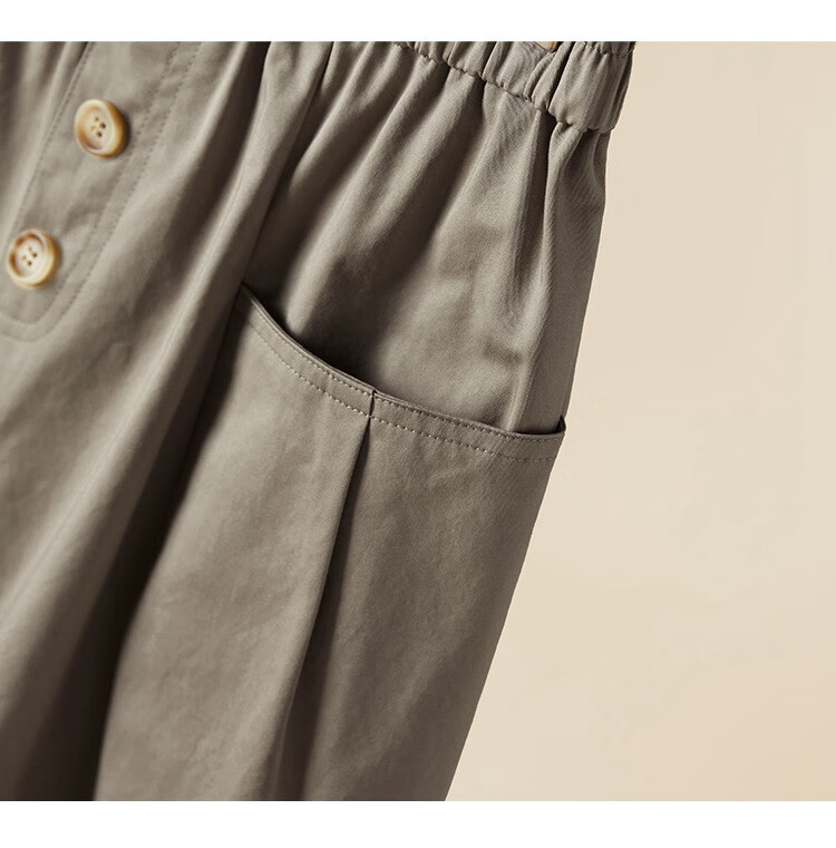 Tachi Loose Skirt, 2026 Spring New Women's Fashion, Elastic Waist, Large Pockets, Mid-Length Skirt 6