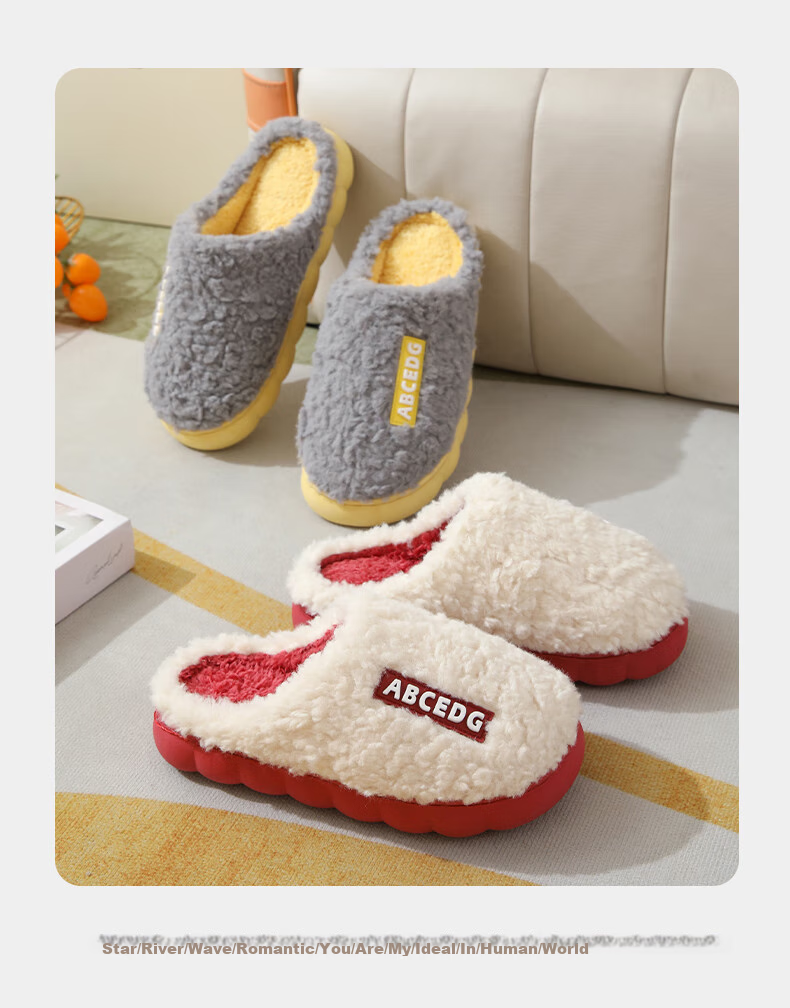 Taxiang Autumn And Winter Indoor/outdoor Couple Thick-Soled Heightening Non-Slip Padded Warm Slippers for Men TP231 13