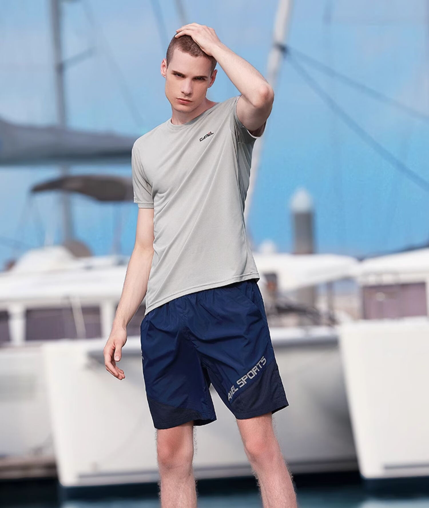 CAMEL Outdoor Quick-Dry T-Shirt, Spring And Summer Honeycomb Mesh Breathable Top, Couple's Sports Round Neck Short Sleeve A14BZ00079 10