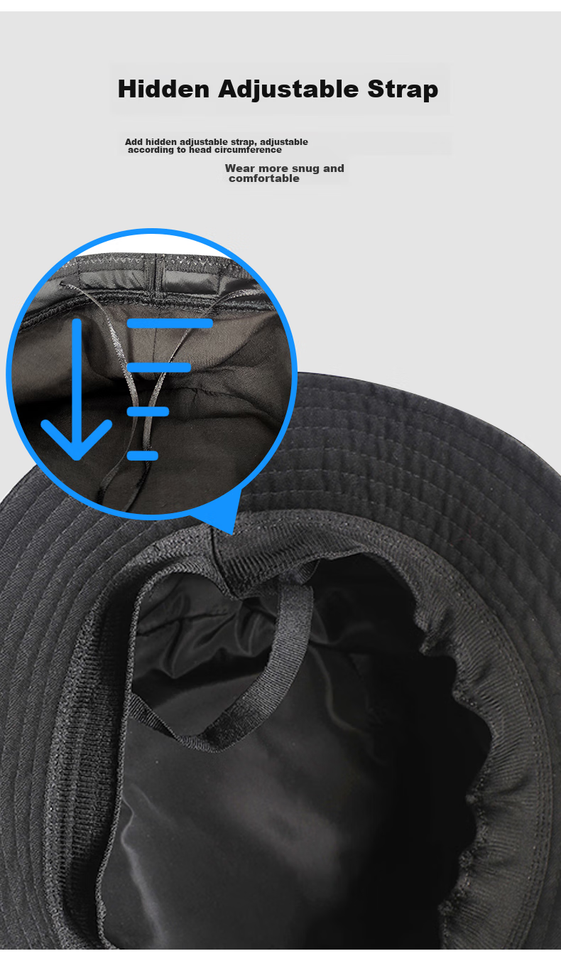 JEEP Men's Fashionable Versatile Trendy Fisherman Hat, Foldable, Suitable for Couples, Fishing Hat, Sports Cycling Outdoor Hat A0243 Camouflage Gray Adjustable Size 7