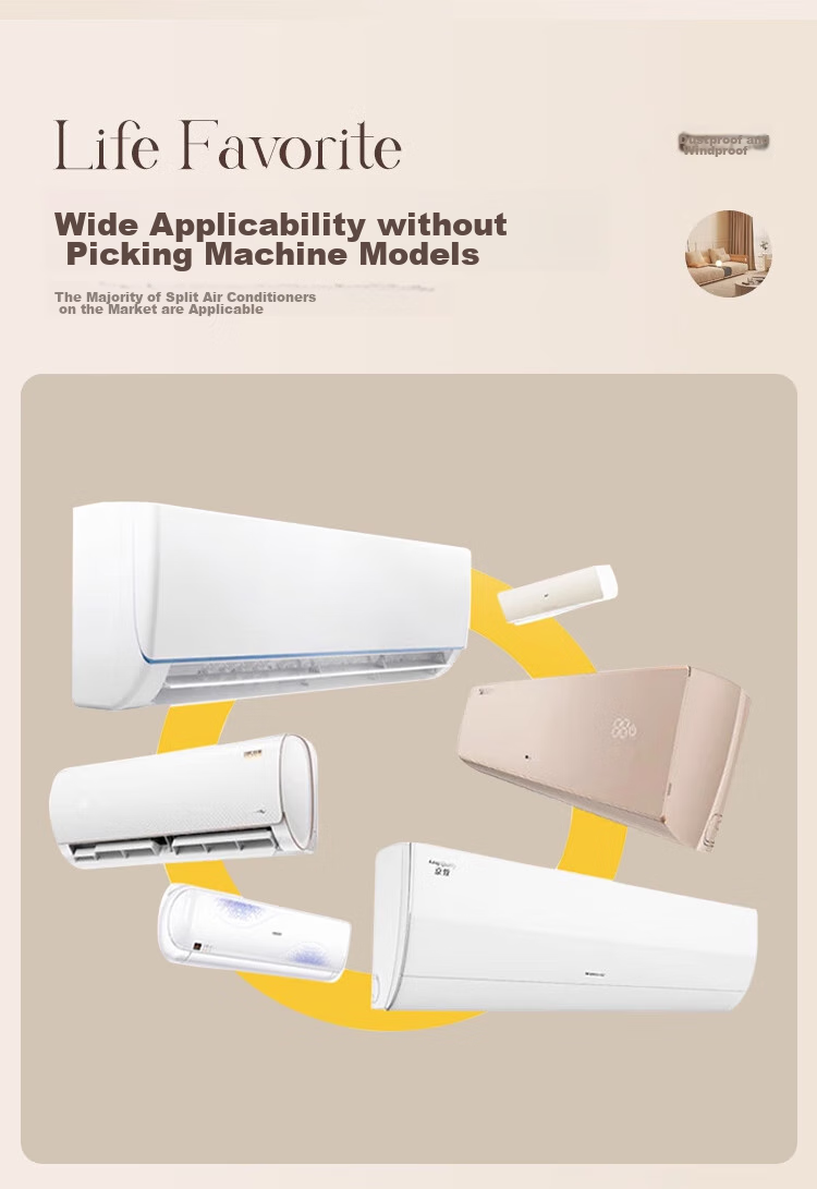 Jiashigao Air Conditioner Wind Deflector Shield, Anti-Direct Blowing, No Need to Remove When Operating, Universal Windshield for Wall-Mounted Air Conditioners, Full Coverage Cabinet 12