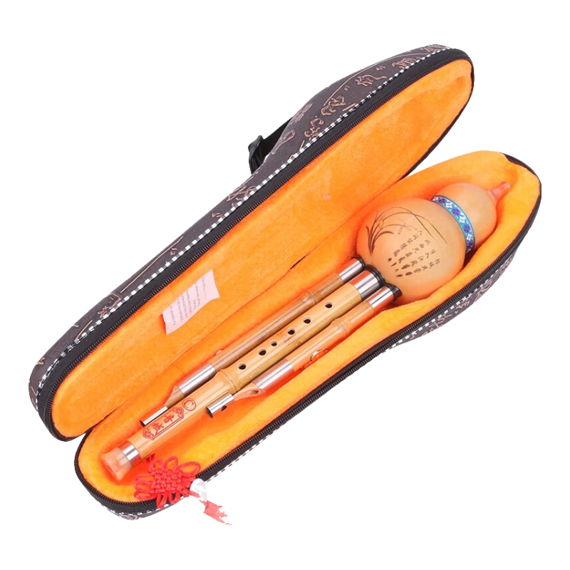 Yinyu Yunnan Golden Phoebe Hulusi Instrument C Key Beginner Performance Wind Instrument