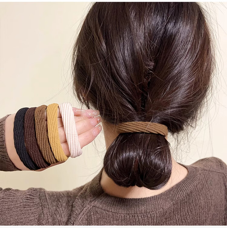 Yefili 10-Pack High Ponytail Hair Ties Durable Spiral Hair Bands Elastic Hair Ropes for Women and Students 2