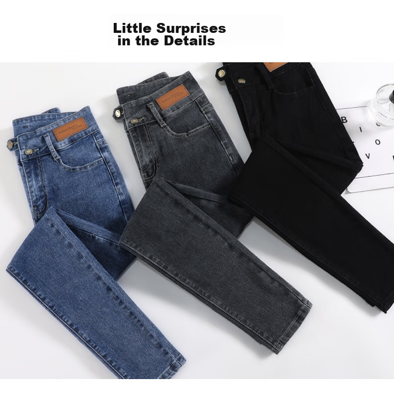 LangSha High-Waisted Jeans for Women, Spring And Autumn Tight-Fitting High-Elasticity Leggings, Slim-Fit Skinny Pants 22