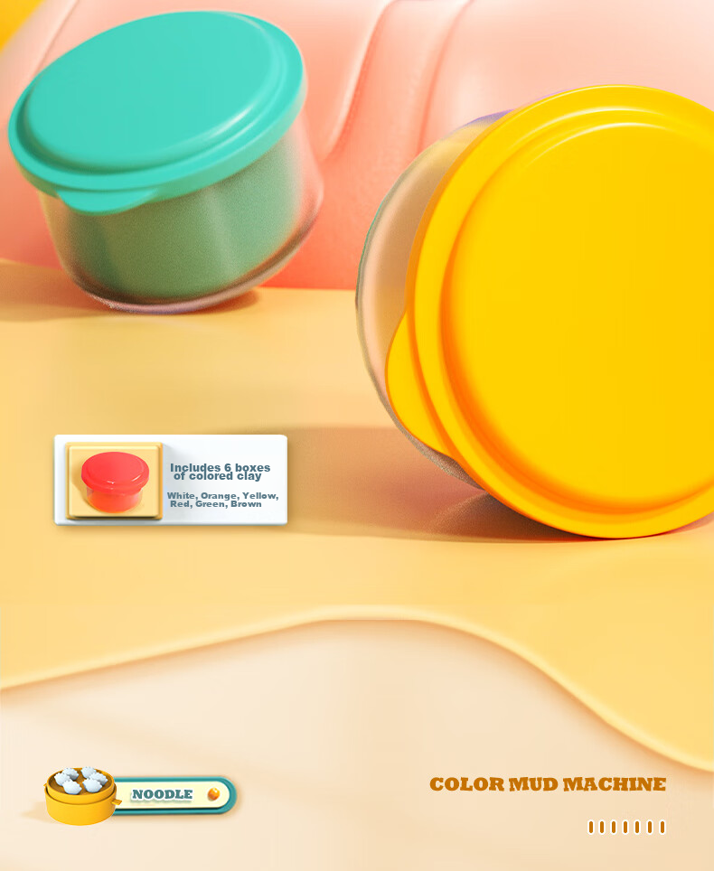 Deli 24-Color Food-Grade Colored Clay Non-Clay Play Dough Toy Birthday Gift Craft YC180-24A 23