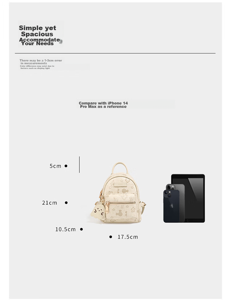 AILUXI Early Autumn Travel Mini Backpack, Niche Bag for Women, Students, Commuters, Small Lightweight Birthday Gift 7