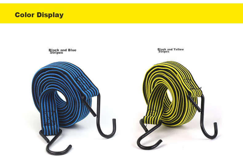 BWNK Bicycle Cargo Rack Luggage Rope Saddle Bag Binding Strap Elastic Cord - Random Color 4