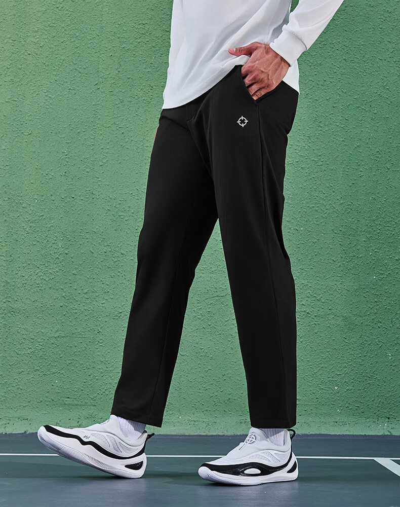 Zhunzhe Men's New Sports Running Casual Straight-Leg Knit Pants 6