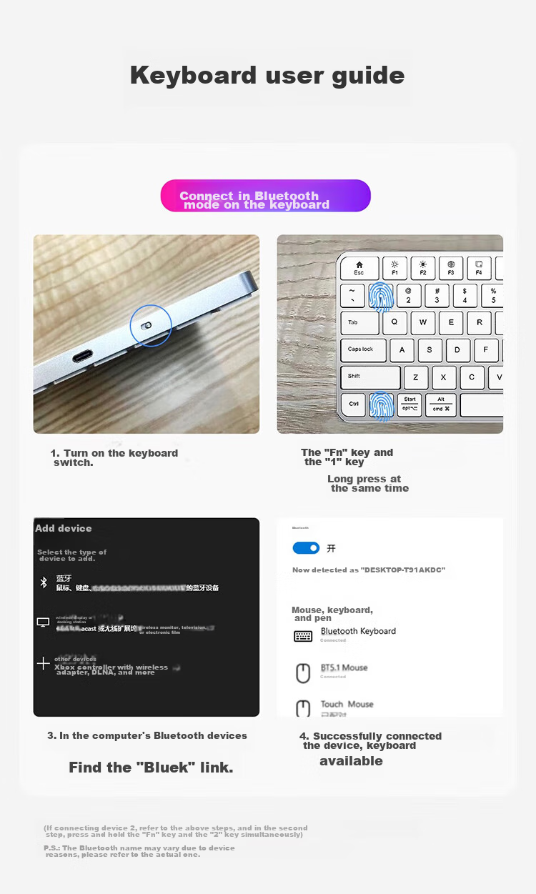 Bkayp Apple MacBook IPad Mouse, Miao Kong Wireless Bluetooth Touch, 60-Day Battery Life, 3C Certified Battery, Office Quiet Charging 26