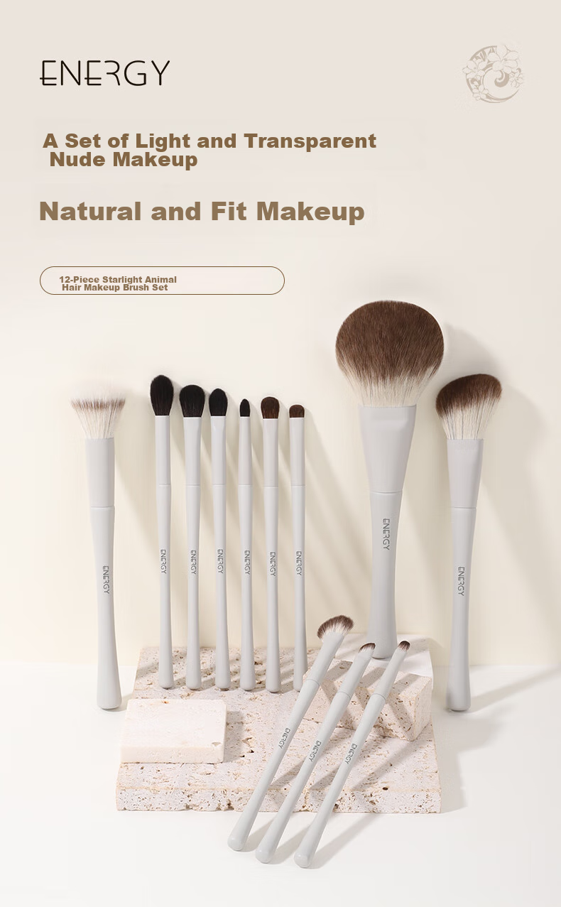 ENERGY Starlight Series Makeup Brush Set, 12 Pieces, Cangzhou Makeup Brushes, Eyeshadow Brushes, Fresh Hand, 520 Gift, Brush for Girlfriend 1