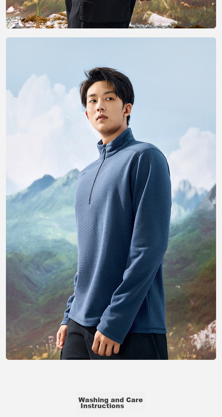 JD Original Warm Fleece Jacket for Men, Outdoor Fleece-Lined Sports Jacket, Inner Liner for Windbreaker, Navy Blue Striped, XL 11