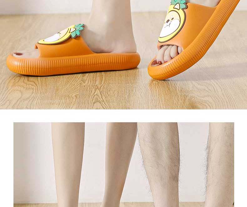 Huameijianbu Cartoon Dog Parent-Child Style Bathroom Indoor And Outdoor Wear Soft Elastic Slippers Men's Model HM901817 Dark Gray Size 44-45 25