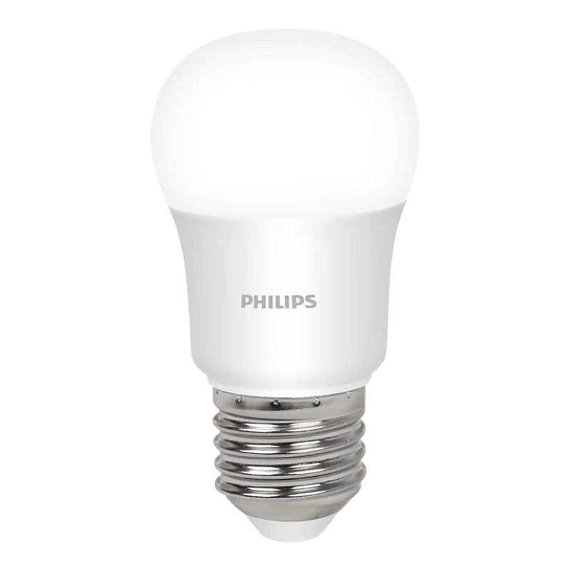 PHILIPS Long-Lasting LED Bulb, High Brightness Energy-Saving Globe Light, E27 Screw Base, 6.5W, Cool White 6500K, True Color Versio