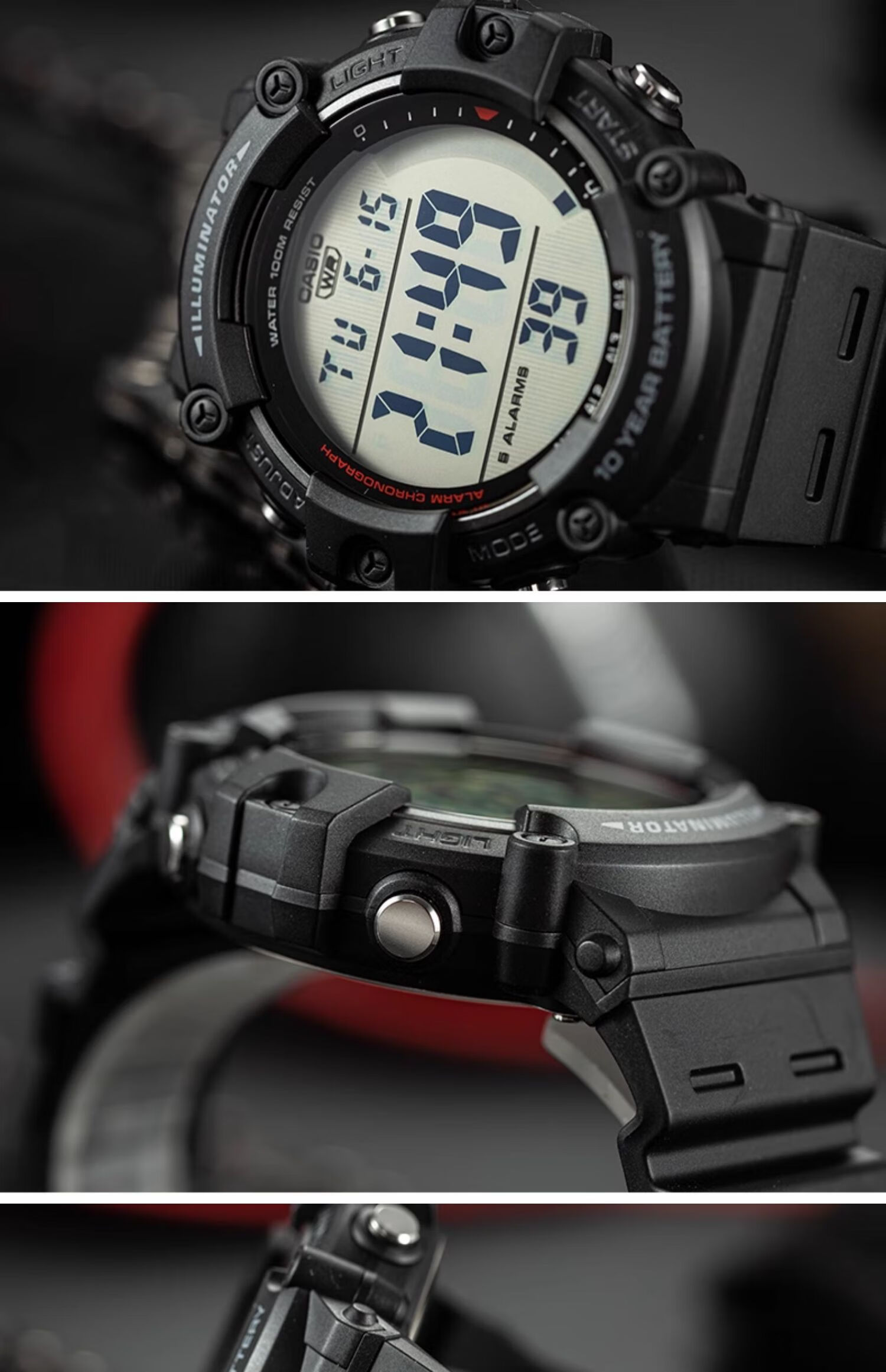Casio Watch for Men, Large Digital Display, Sports, High School Students, Unisex Watch, Electronic Watch, Gift, AE-1500WH 13