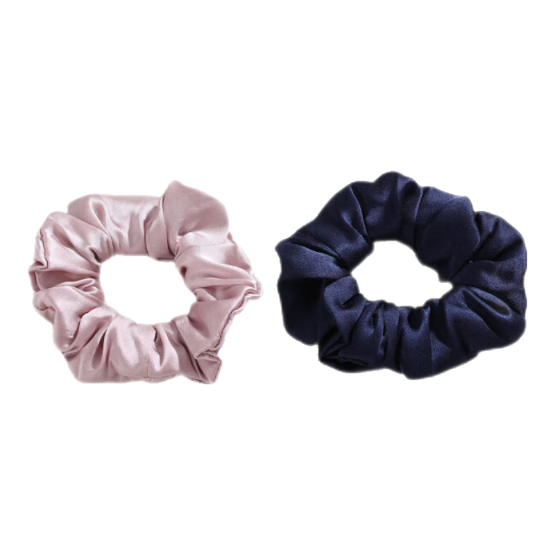 CHIMERA 2 Pieces Silk Hair Ties, Mulberry Silk Hair Bands, Hair Elastics, Hair Flowers, Hair Accessories for Women, Mid-Autumn Festival Gift