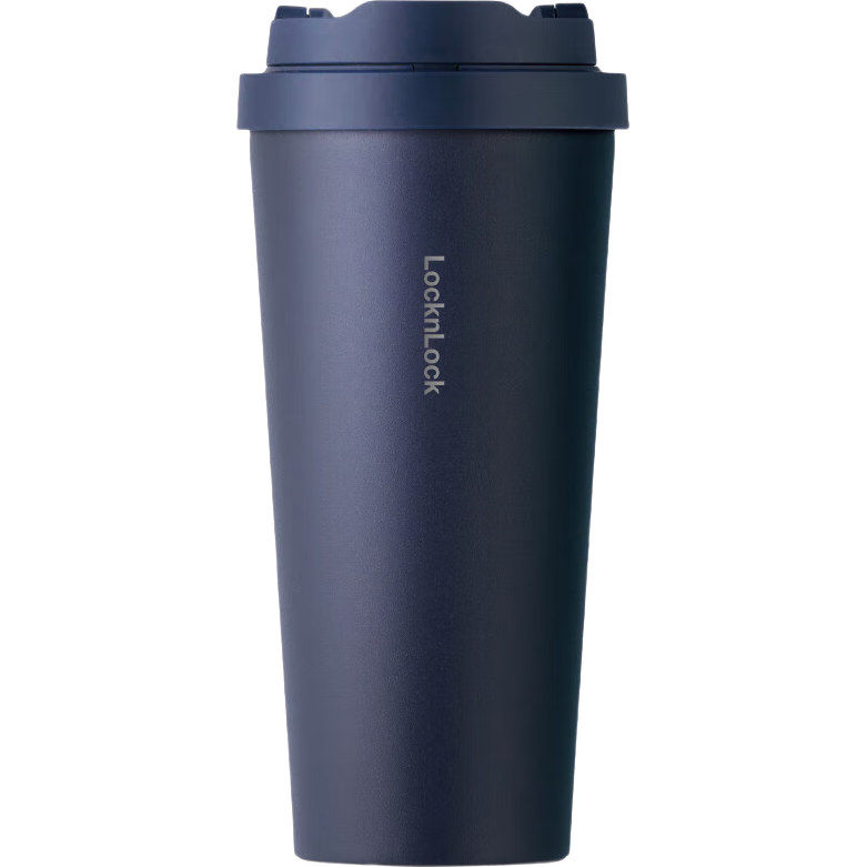 LOCK&LOCK Insulated Mug Meets Vitality Insulation And Cold Coffee Cup, Stylish Water Bottle for Men And Women, 550ML, Sea Blue