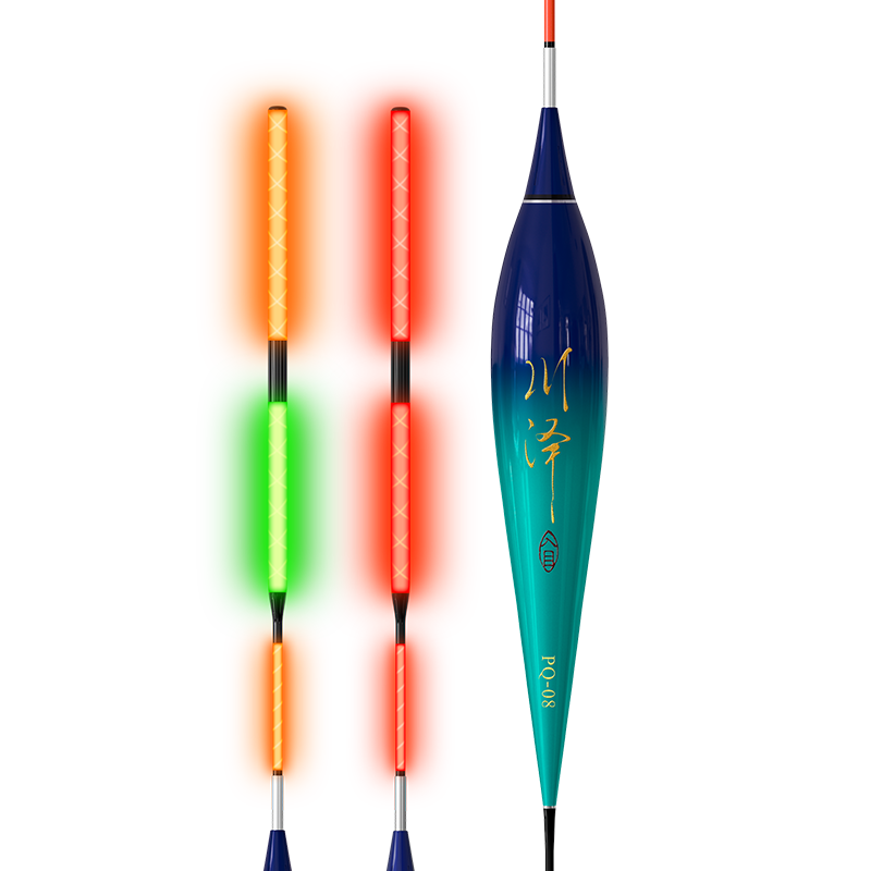 Chuanze Luminous Float for Night Fishing, Color-Changing Long-Distance Casting Float for Big Fish, Bold And Eye-Catching Fish Float for Rock Fishing Rod, Carp And Bighead Carp Float PQ-06