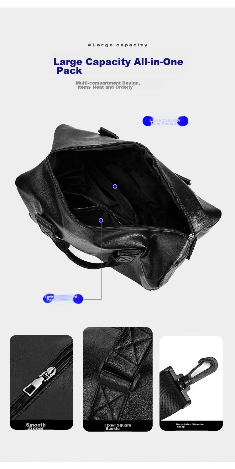 Mark Fairwhale Dry and Wet Separation Independent Shoe Compartment Casual Sports Swimming Fitness Bag Large Capacity Handheld Luggage Tote Travel Bag 16