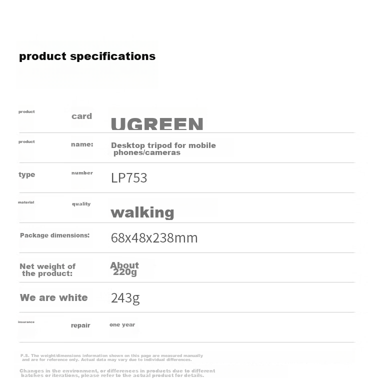UGREEN Phone Stand Selfie Stick Tripod Desktop Gimbal Live Streaming Vlog Extension Pole Handheld Suitable for DJI Pocket 3/4/4 Pro, Ying Shi Luna, Mirrorless Camera Action Camera 13