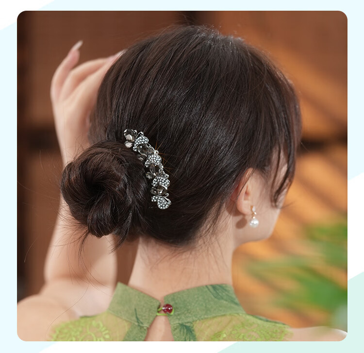 CHIMERA Hair Bun Maker, Back-Of Hair Clip, High-End Hair Accessory for Women, Hair Comb, Birthday Gift for Girls 24