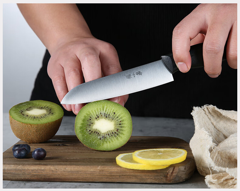 张小泉 不锈钢小刀 切水果刀 家用小厨刀瓜果刀削皮器刀具 单把 225mm