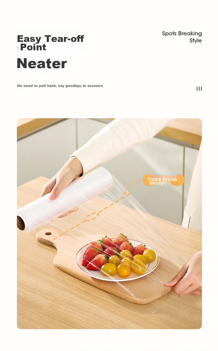 MARYYA Food-Grade Disposable Cling Film, Small Size, Perforated for Home Use, Heat-Resistant, Microwave-Safe, 20cm X 150m 8