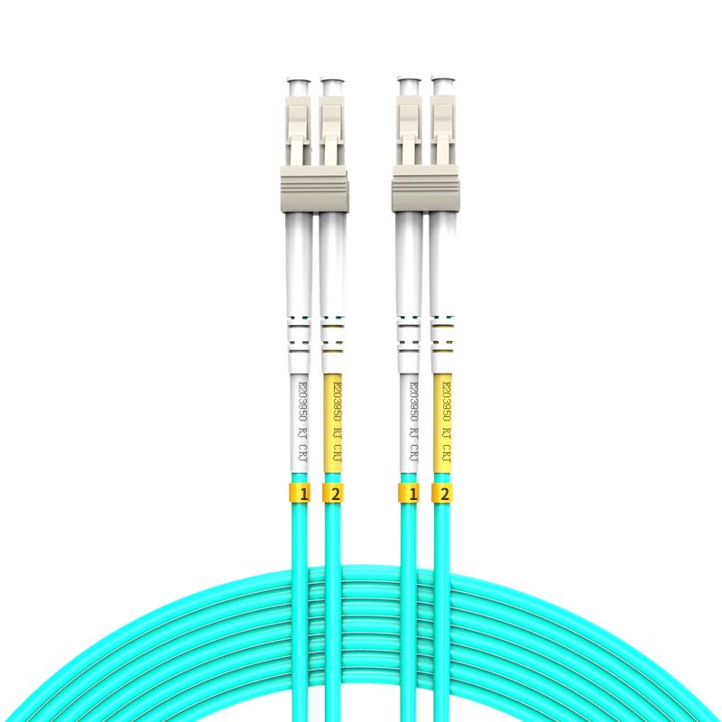 Guanghang Telecom-Grade 10 Gigabit Fiber Optic Patch Cable OM3 Multi-Mode Dual-Core LSZH Low Smoke Zero Halogen Bend-Resistant Data Center Machine Room Fiber Optic Pigtail LC-LC 5 Meters GH-LL05