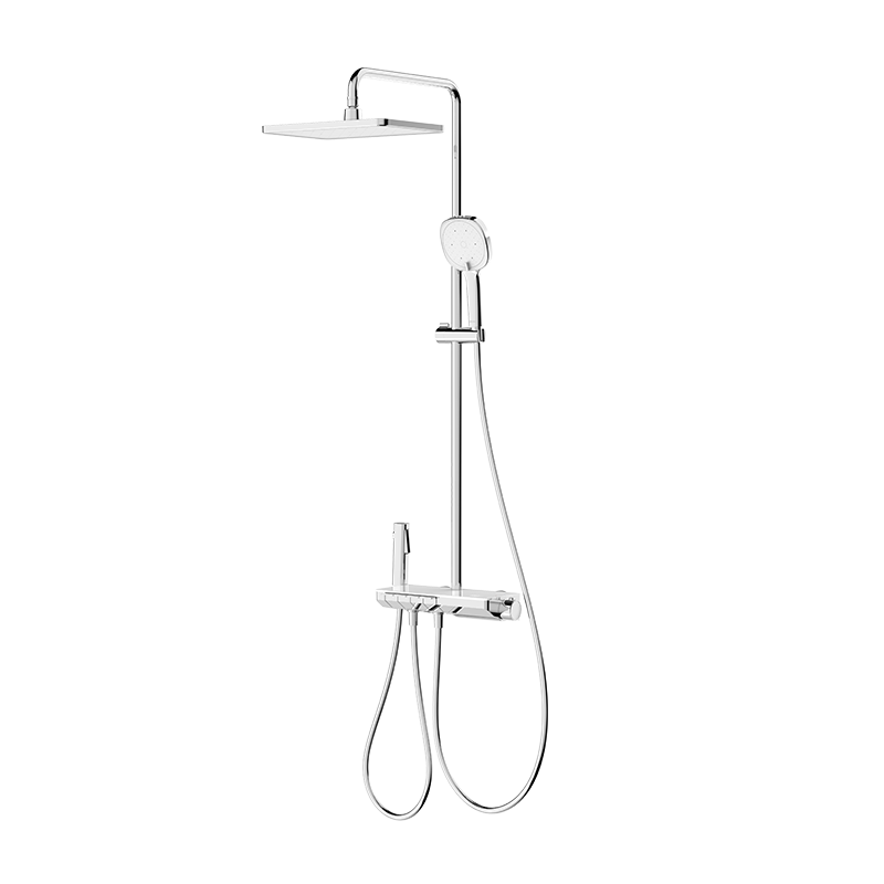 HEGII Shower Head D40 Pro, Descaling Self-Cleaning Smart Digital Display Shower Set, Full Set HMF938-333C