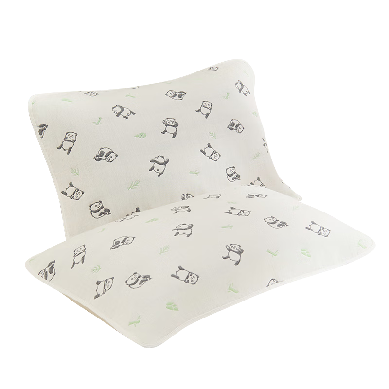 Hengyuanxiang Class A Antibacterial Pure Cotton Six-Layer Gauze Pillowcase, One Pair, 50*80cm (Sleep Soundly And Peacefully)