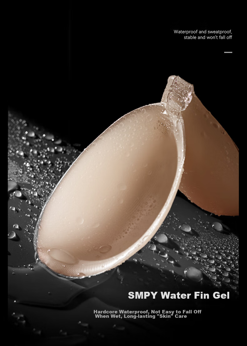 VNA Waterproof Silicone Invisible Bra Pads Push-Up Bridal Adhesive Lightweight Regular B 5