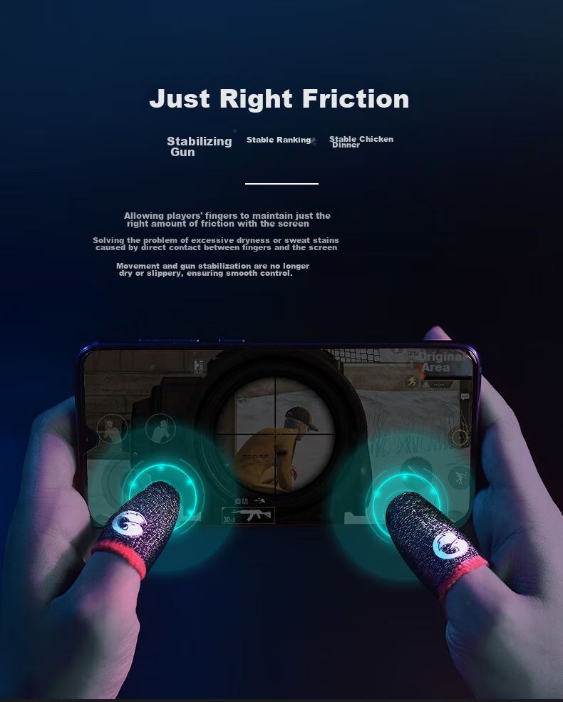 GAMESIR Eagle Finger Gaming Gloves, Anti-Sweat E-Sports, Sensitive Touch Control, Lightweight Breathable, for Honor of Kings, PUBG, League of Legends, Mobile Game Anti-Slip Sweat-Absorbing Gloves 5