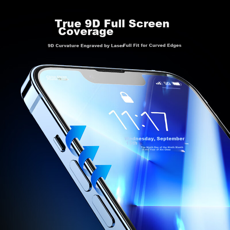 Защитное стекло ALittleFlower для iPhone 13 Pro Max/14 Plus, противоударное, антибликовое, ультратонкое, полноэкранное