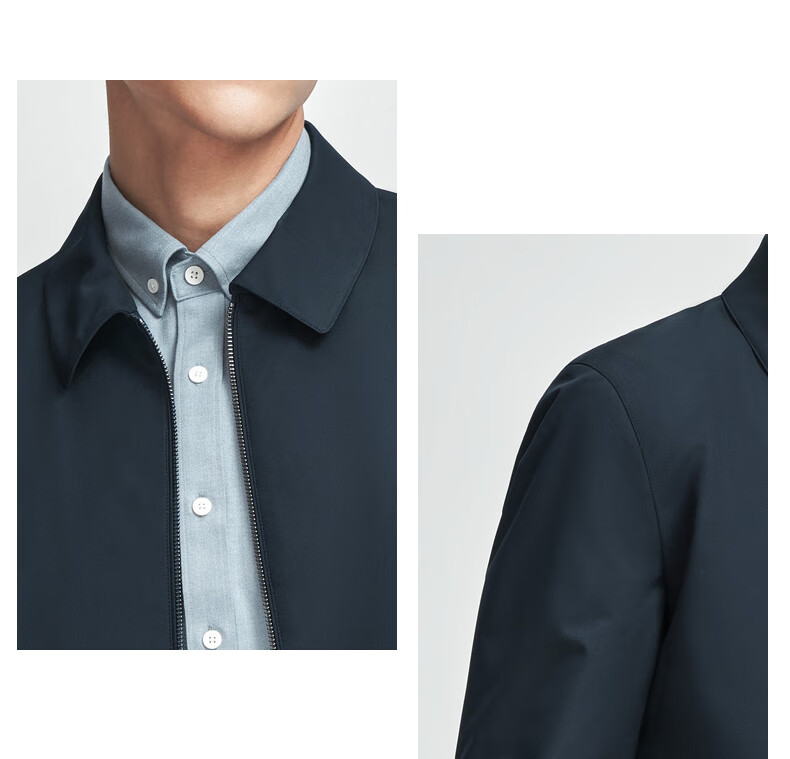 Goldlion Lingyun Jacket Spring Summer Easy-Care Three-Protection Casual Lapel Jacket Men Black XL 1