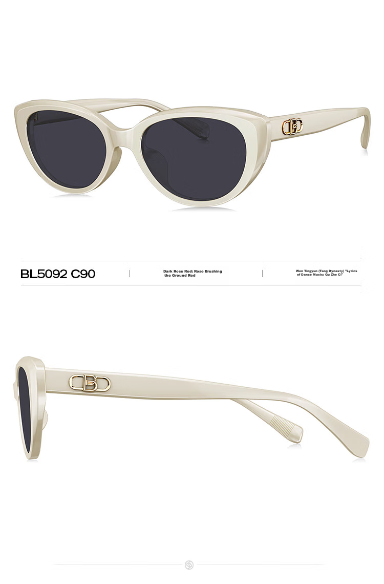 BOLON Sunglasses, Yang Zi's Style, Cat-Eye Sunglasses, UV Protection, Driving Sunglasses for Women, Trendy, BL5092C10 16