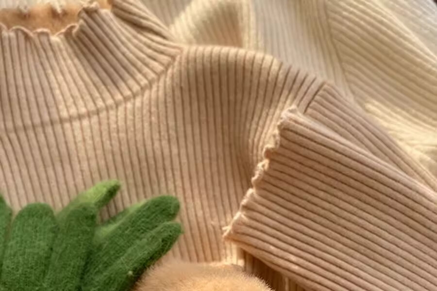 YUZHAOLIN Half Turtleneck Fleece Lined Ruffled Edge Sweater Women Autumn Winter Thickened Knitwear Warm Top 20