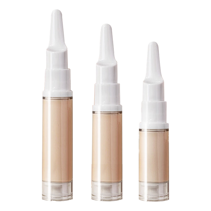 Jianyingshu Foundation Liquid Emulsion Dispensing Bottle Duck-Bill Bottle Set, Travel Vacuum Portable Sample Cosmetics Emulsion Eye Cream