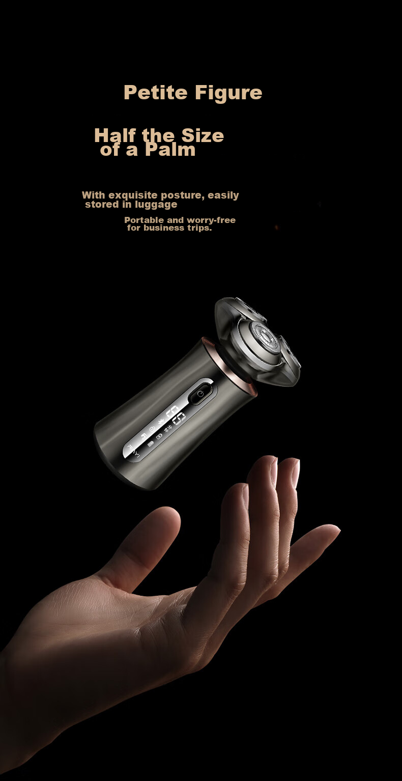 RAYI Electric Shaver, Rotating Fully Washable, Three-Blade Head Razor, Men's New Year Gift for Boyfriend Or Father, Gift Box Version RS399B 18