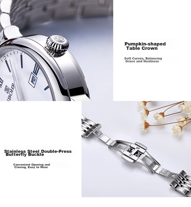 EBOHR Women's Master Series Watch, Exquisite Solid Mechanical Couple's Watch, Birthday And Holiday Gift, 36140121 13