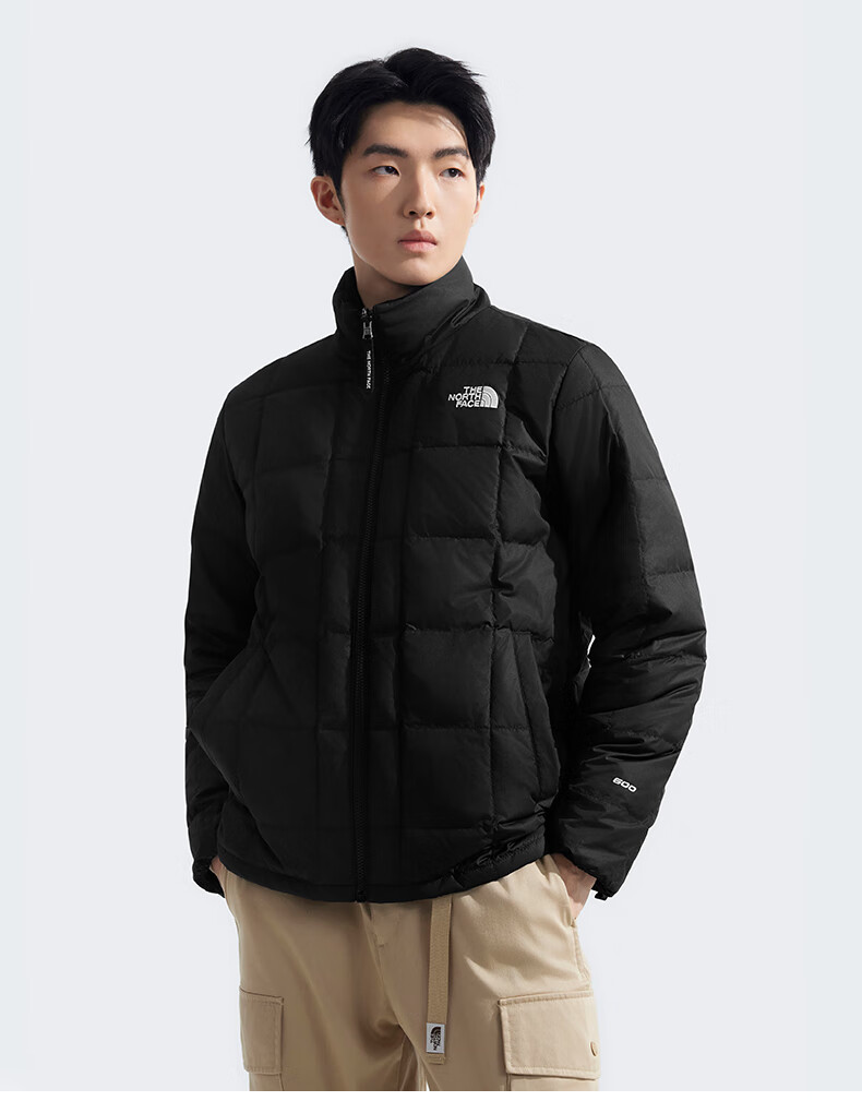 The North Face Men's Outdoor Warm down Jacket with Inner Fleece Liner, Three-In Windbreaker 89Z2 Brown/1OI Size L 9