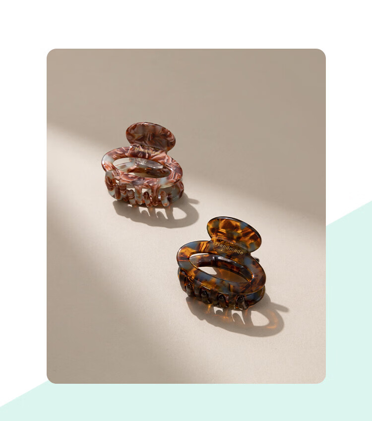 CHIMERA 2 Small Size Shawl Hair Claw Clips, French Half-Updo Back of Head Hair Clips, Bangs Clips, Hair Accessories for Women, Mid-Autumn Festival Gift 17