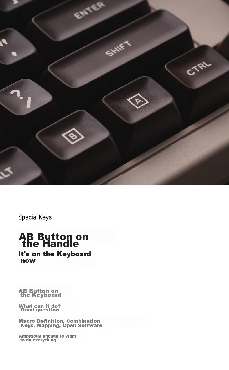 8BitDo Retro87 C64 Mechanical Keyboard, Retro Classic Wireless Gaming And Office Universal Three-Mode Bluetooth Wired Full-Key Hot-Swappable PC Computer 87 Keys 8