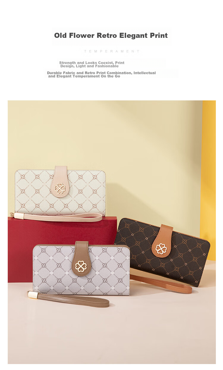 POLO Clutch Handbag for Women, Multi-Card Slots Long Wallet Card Holder Large Capacity Purse Women's Bag Birthday Gift for Girlfriend 6