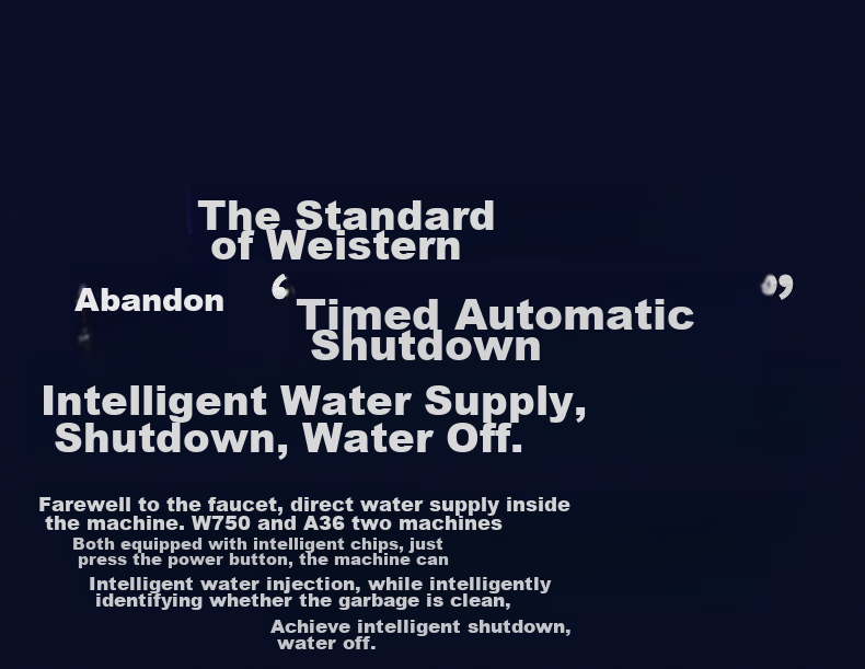 Wastemaid American Kitchen Waste Disposal, 750W Water And Electricity Dual Control, 1400ml Silver Ion Intelligent 5-Level Grinding, W750 6